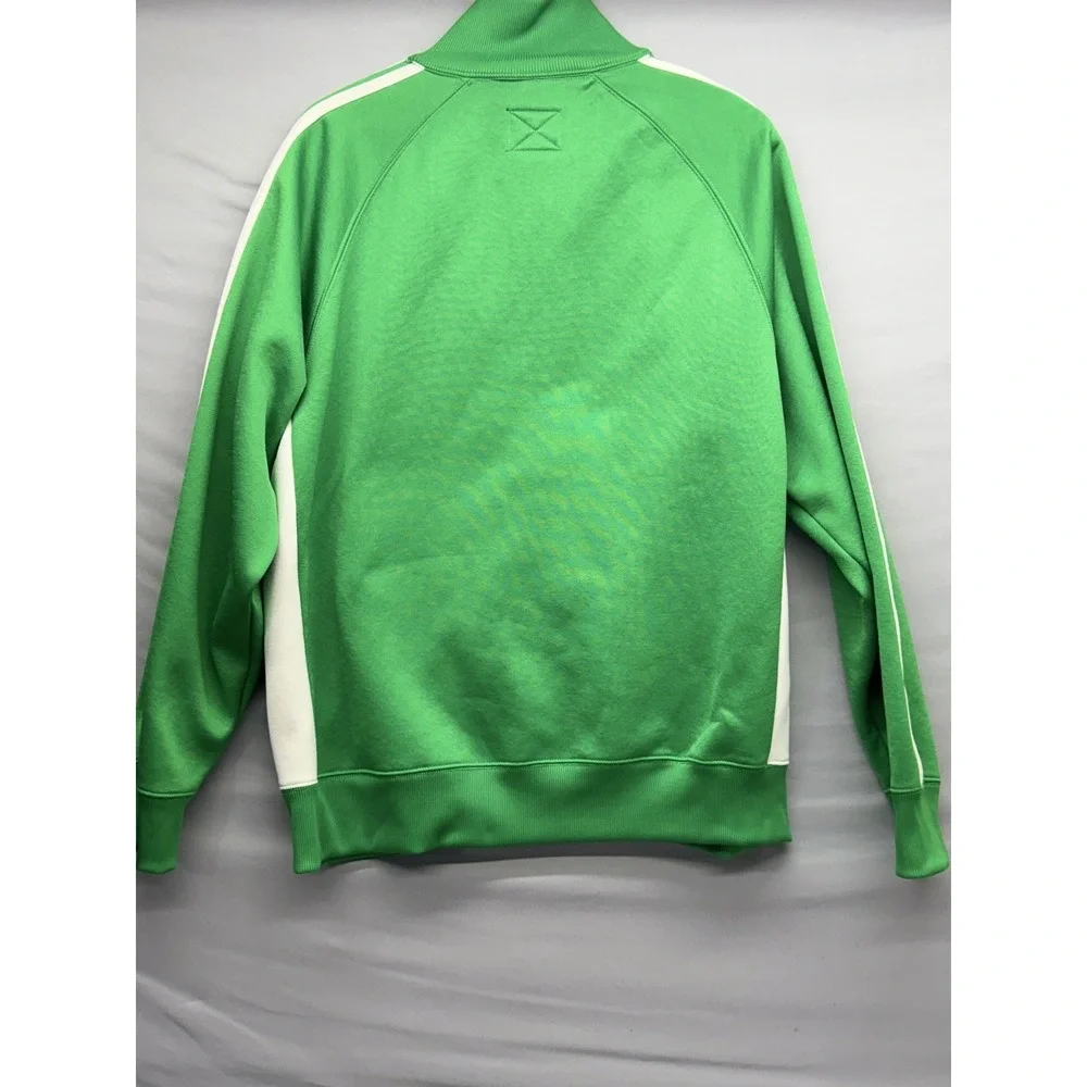 Men's Track Jacket XL Green with White Stripes Long Sleeve Full Zip J. America